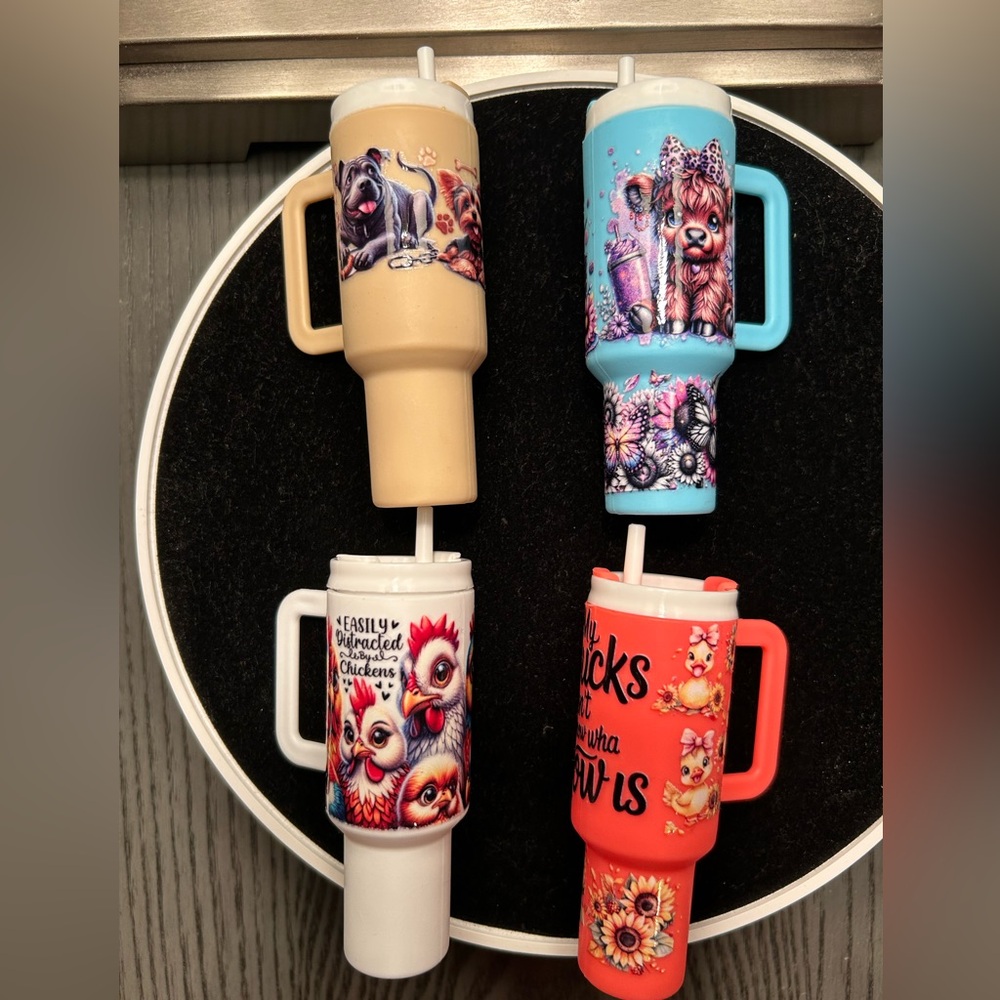 Choice of Mini Cup with Keychain NWOT